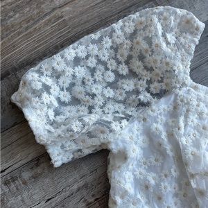 New! J crew floral puff sleeve dress